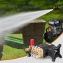 VEVOR pompa do myjki ciśnieniowej, wał 1-calowy, poziomy potrójny tłok, 4000 PSI, 4,0 GPM, zestaw zapasowej pompy do myjki ciśnieniowej z 5 dyszami, zapasowa pompa do 500 godzin ciągłej pracy, pompa zamienna