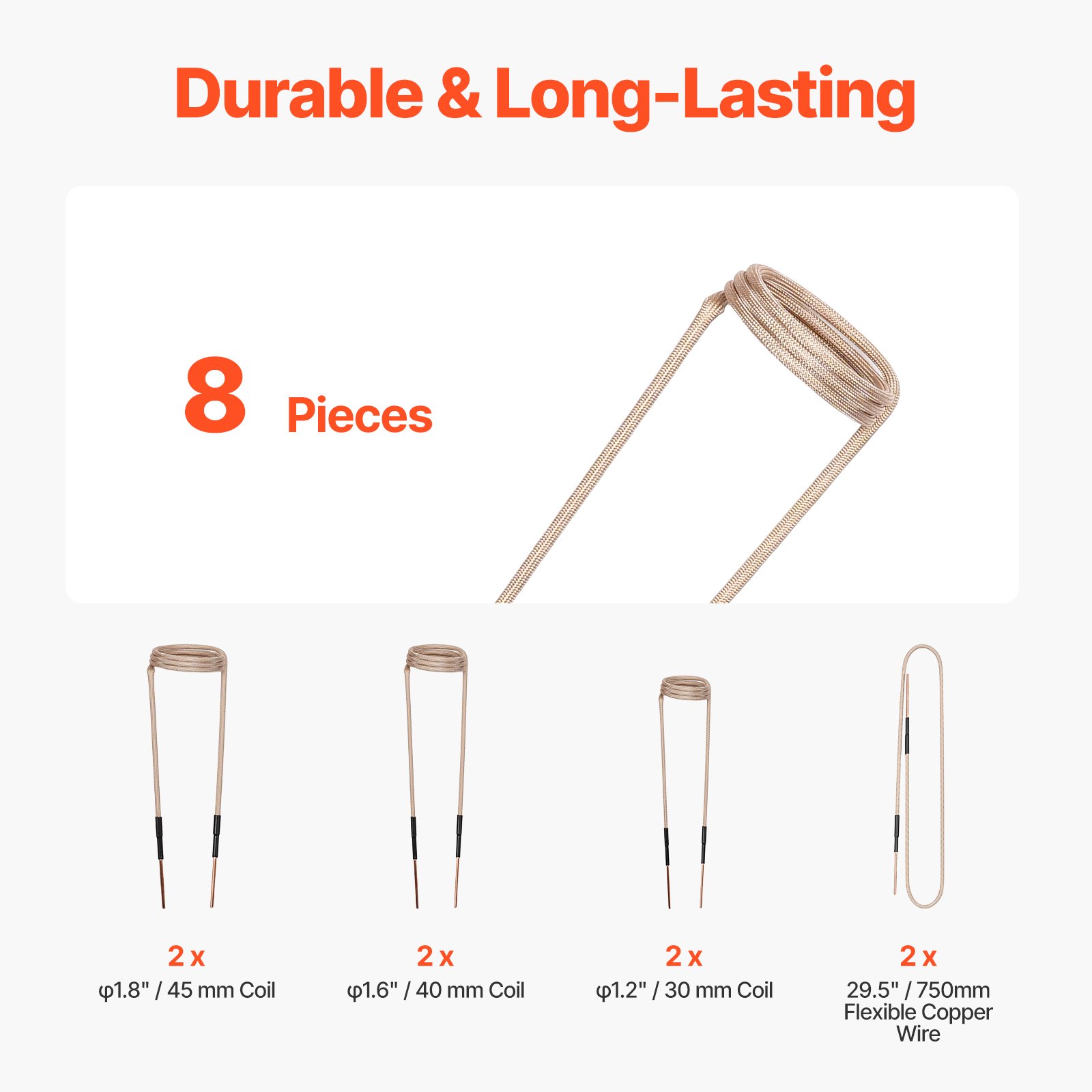 Zestaw nagrzewnicy indukcyjnej VEVOR, nagrzewnica indukcyjna 1 kW, nagrzewnica indukcyjna do śrub z 8 cewkami indukcyjnymi, narzędzie do usuwania śrub i nakrętek z nagrzewnicy indukcyjnej