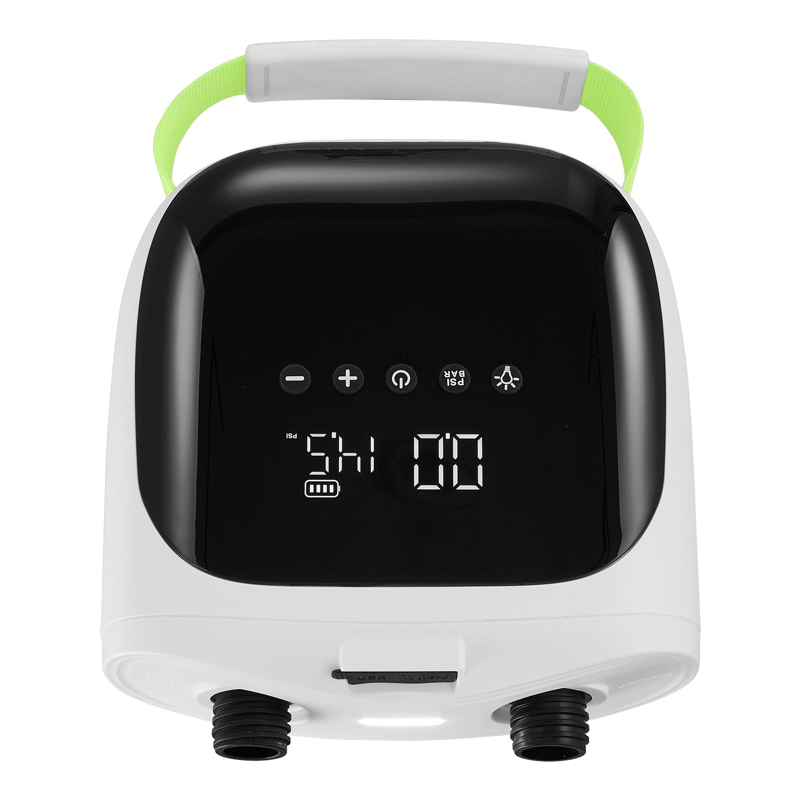 Pompka do desek SUP VEVOR (20 PSI) z wyjściem USB, dwustopniowa elektryczna pompka powietrza do desek SUP z automatycznym wyłączaniem i światłem LED, pompowanie i spuszczanie powietrza, idealna do nadmuchiwanych desek SUP i namiotów