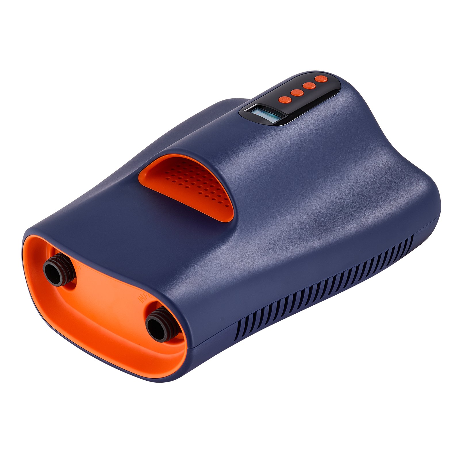 Pompka do desek SUP VEVOR (22 PSI) Dwustopniowa elektryczna pompka powietrza do desek SUP z automatycznym wyłączaniem i przyłączem 12 V DC, pompowaniem i spuszczaniem powietrza, idealna do nadmuchiwanych desek SUP, namiotów i materacy