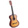 VEVOR Gitara koncertowa, 960 mm, drewniany zestaw startowy do gitary klasycznej dla początkujących, ze strunami nylonowymi, pokrowcem, paskiem, tunerem, dodatkową struną, kostką, kapodastrem, drewnem lipowym, dla początkujących, kolor Sunburst