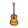 VEVOR Gitara koncertowa, 960 mm, drewniany zestaw startowy do gitary klasycznej dla początkujących, ze strunami nylonowymi, pokrowcem, paskiem, tunerem, dodatkową struną, kostką, kapodastrem, drewnem lipowym, dla początkujących, kolor Sunburst