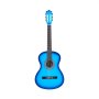 VEVOR Classical Guitar, 960 mm, Wood Classical Guitar Starter Kit for Beginners, with Nylon Strings, Gig Bag, Strap, Tuner, Extra Strings, Picks, Capo, Basswood, for Teenagers Adults Students, Blue