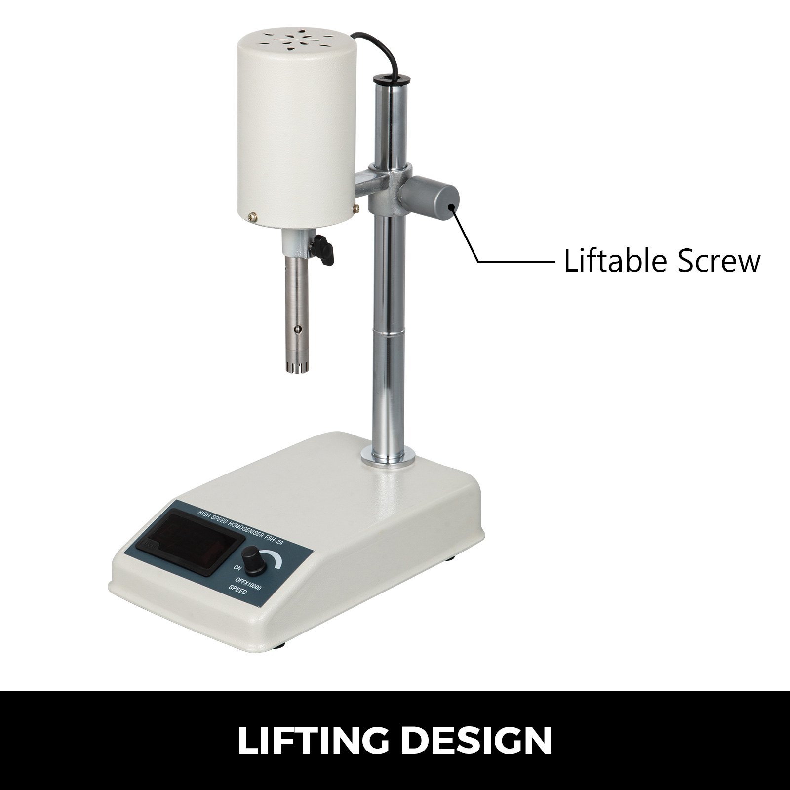 VEVOR FSH 2A 1000ml homogenizator szybkoobrotowy homogenizator ze stali nierdzewnej dozownik laboratoryjny homogenizator 22000U na minutę homogenizator mechaniczny homogenizator mechaniczny