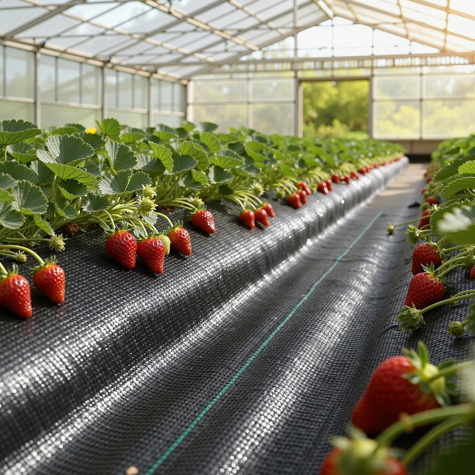 Mata przeciw chwastom VEVOR 1,8 x 76,2 m, włóknina ogrodowa 168 g/m², polipropylenowa mata przeciw chwastom, bariera przeciw chwastom z wysoką wentylacją i drenażem, bariera korzeniowa do szklarni, gospodarstw rolnych i ogrodów, czarna