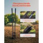 VEVOR 1460 mm Świder ziemny, wytrzymała koparka ręczna z uchwytem z włókna szklanego, koparka ręczna z podziałką i metalowym ostrzem, świder ziemny do kopania w ogrodzie i na zewnątrz