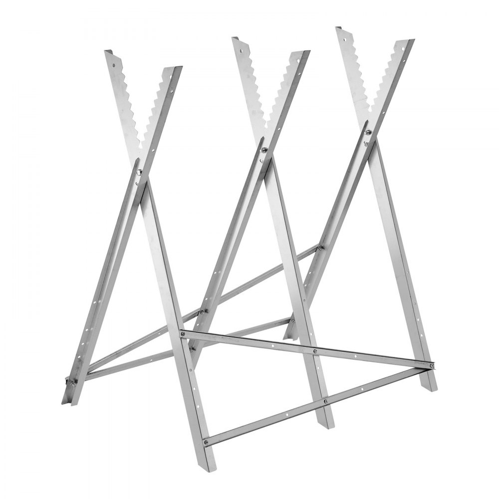 VEVOR Koziołki z uchwytem na piłę łańcuchową, 150 kg, drewniany koziołek, rama piły, pomoc w cięciu, kompatybilny z materiałem o średnicy 0–250 mm, koziołek do piły łańcuchowej, obróbka drewna, cieśle i wykonawcy