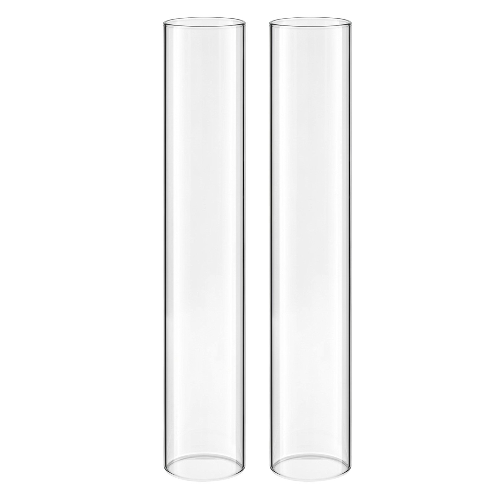 VEVOR 24-częściowy zestaw szklanych cylindrów na świece, świeczniki hurricane 65x350 mm, klosze ze szkła borokrzemianowego, klosze bez dna, wiatroszczelne pokrowce na świeczniki na wesele, Boże Narodzenie, dekoracje imprezowe