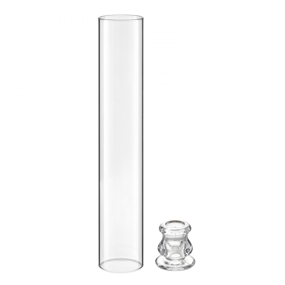 VEVOR 36-częściowy zestaw szklanych cylindrów na świece, świeczniki Hurricane 65x350 mm, szklane kieliszki do świec z borokrzemianu, klosze bez dna, wiatroszczelne pokrowce na świeczniki na wesele, Boże Narodzenie, dekoracje imprezowe