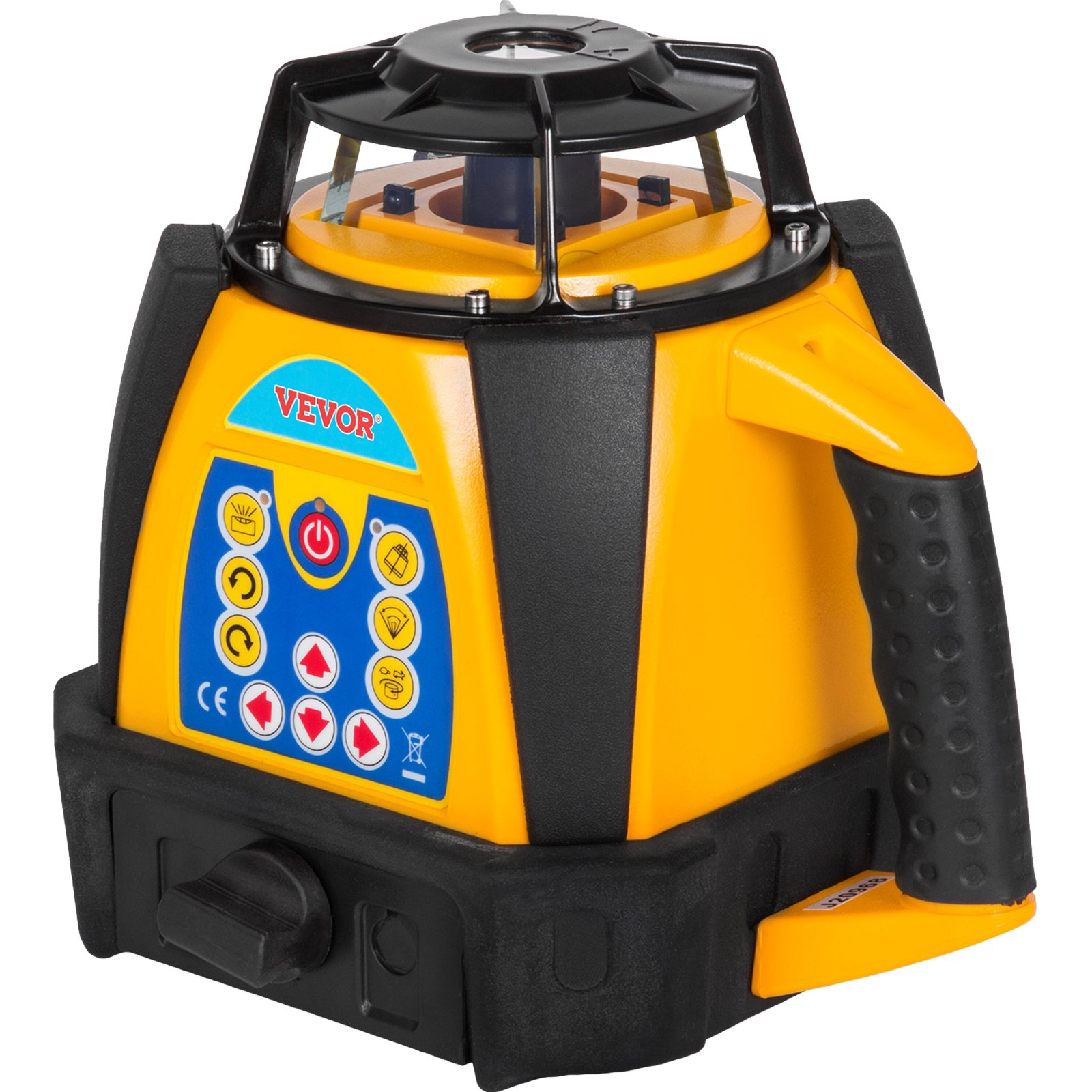 Laser rotacyjny VEVOR, samopoziomujący, laser budowlany, laser krzyżowy z odbiornikiem, laser liniowy 360 stopni z pilotem i laserowymi okularami ochronnymi ze statywem aluminiowym 1,65m i drążkiem pomiarowym 5M