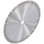 Tarcza diamentowa VEVOR, 12 cali/300 mm, do cięcia betonu na mokro i sucho, zęby faliste 0,47 cala/12 mm, diamentowa tarcza segmentowa, uniwersalna średnica otworu centralnego 1 cal/25,4 mm, do betonu, płyt cementowych, płytek, cegły