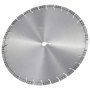 VEVOR Diamond Saw Blade, Concrete Saw Blade, 45 cm, for wet or dry work, 12 mm diamond segment saw blade with angled teeth, center hole diameter 25.4 mm, for concrete, cement slabs, tiles, bricks