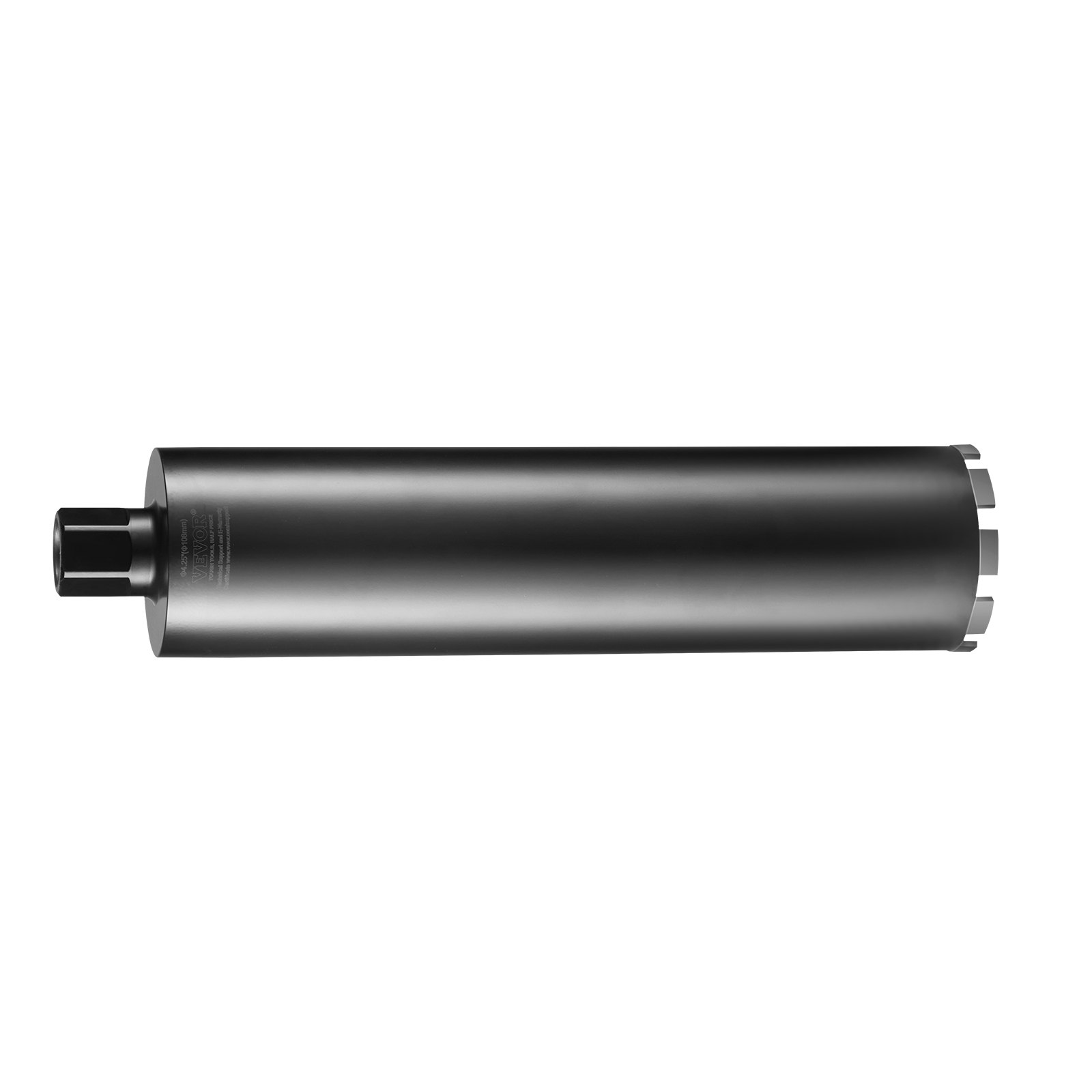 Wiertło diamentowe VEVOR, 108 mm, wiertło diamentowe do wiercenia na mokro, głębokość wiercenia 355 mm, wiertło rdzeniowe do betonu z tarczą tnącą, gwint wewnętrzny 1-1/4 cala, spawanie laserowe, wiertło diamentowe do wiercenia na mokro w betonie i cegle