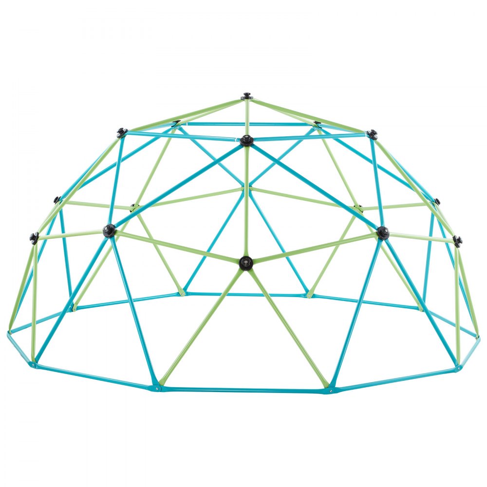VEVOR Climbing Dome, 305cm Geometric Dome Climber with Swing & Hammock, 453kg Loading Kid's Jungle Gym Playground, Easy-Assembly Outdoor Backyard Climbing Equipment for Boys Girls 3 to 10 Years Old