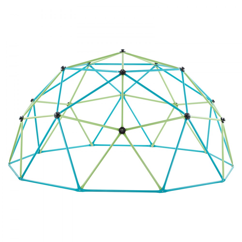 VEVOR Wspinaczkowa kopuła geometryczna (szerokość 305 cm) z rękawiczkami i 2 piłkami do koszykówki, udźwig 453 kg, sprzęt wspinaczkowy dla dzieci w wieku od 3 do 10 lat, zabawka ogrodowa