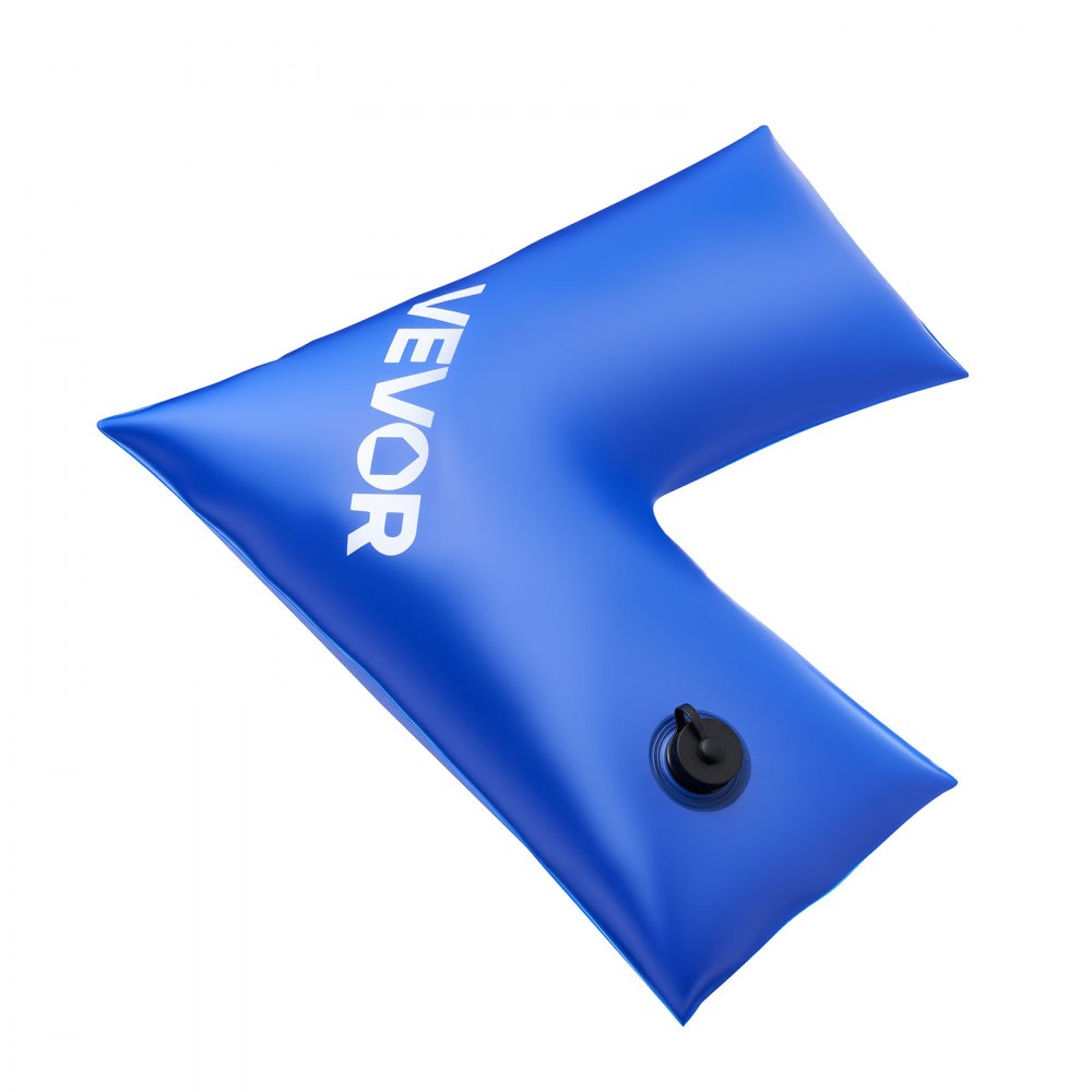 VEVOR Corner Pool Water Tubes, 4 Pack 570 x 565 mm, Corner Winter Water Bags with Leakproof Screw Cap, 0.4mm Heavy Duty PVC, Cold-Resistant Weights for Inground Swimming Pool Covers