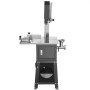 VEVOR Commercial Electric Meat Bandsaw, 550W Vertical Bone Saw, 380 x 485 mm Workbench, Bone Cutting Machine, Frozen Meat Cutter with Blade for Ribs, Pork