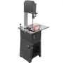 VEVOR Commercial Electric Meat Bandsaw, 550W Vertical Bone Saw, 380 x 485 mm Workbench, Bone Cutting Machine, Frozen Meat Cutter with Blade for Ribs, Pork