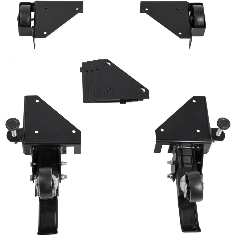 Podstawa mobilna VEVOR, 181,4 kg, regulowana od 241,3 x 241,3 mm do nieskończoności, wytrzymała, uniwersalna podstawa mobilna z kółkami obrotowymi do sprzętu do obróbki drewna, pił taśmowych, elektronarzędzi, maszyn