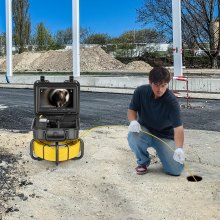 Kamera rurowa VEVOR 50m kamera kanalizacyjna kamera inspekcyjna 9-calowy ekran z 36-krotnym zoomem