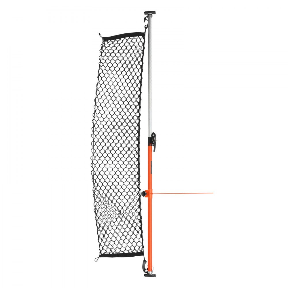 VEVOR Cargo Bar Ratchet Regulowany 1016-1854 mm, Stalowy stabilizator ładunku z antypoślizgowymi podkładkami, siatką i przegrodą, do samochodów dostawczych, SUV, minivanów