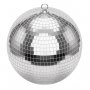 VEVOR Mirror Disco Ball 300 mm Silver Reflective Ball with Hanging Ring, for Party Home Decoration Stage Props DJ Dance Club, 2 Mirror Tile Sizes, Reflects Light, Large Wedding Music Birthday Decor