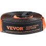 VEVOR Tow Rope, 7.6 x 914.4 cm, Winch Recovery Kit with 13,608 kg Tow Straps, 20,000 kg D-Ring Shackles, Shackle Receiver, Pulley Block, Gloves, Storage Bag for ATV, Jeep, Truck