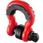Szekla VEVOR 3/4" D-Ring, 2 sztuki ze stali stopowej, wytrzymałość na zerwanie 62832 funtów (28,5 tony) z 7/8" śrubą, izolatorami i podkładkami, wytrzymała szekla do holowania pojazdów terenowych do samochodów ciężarowych Jeep, czerwona