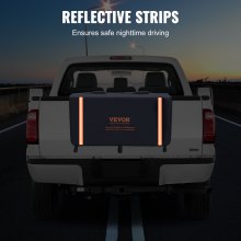 Podkładka na tylną klapę VEVOR pick-up 840 mm, podkładka na tylną klapę do ciężarówki na 2 rowery, tylny bagażnik na rowery 110 x 110 mm z rowkiem na drewno, drabiny itp. Ochrona dźwigni tylnej klapy z małą torbą