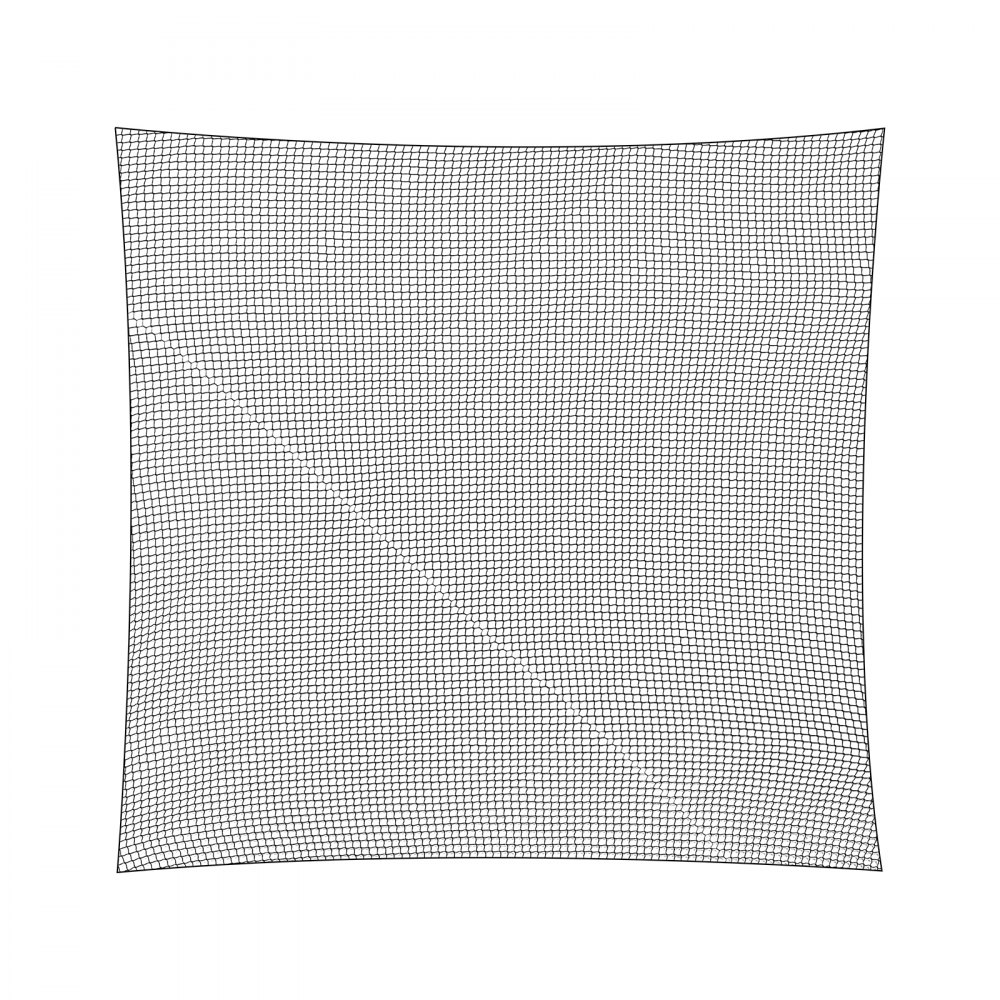 Siatka golfowa VEVOR, 310 x 310 cm, siatka do ćwiczeń golfa w pomieszczeniach, do gry w golfa, baseball, hokeja, piłkę nożną, wytrzymała nylonowa siatka do samodzielnego montażu, do ćwiczeń uderzeń na podwórku (sama siatka)