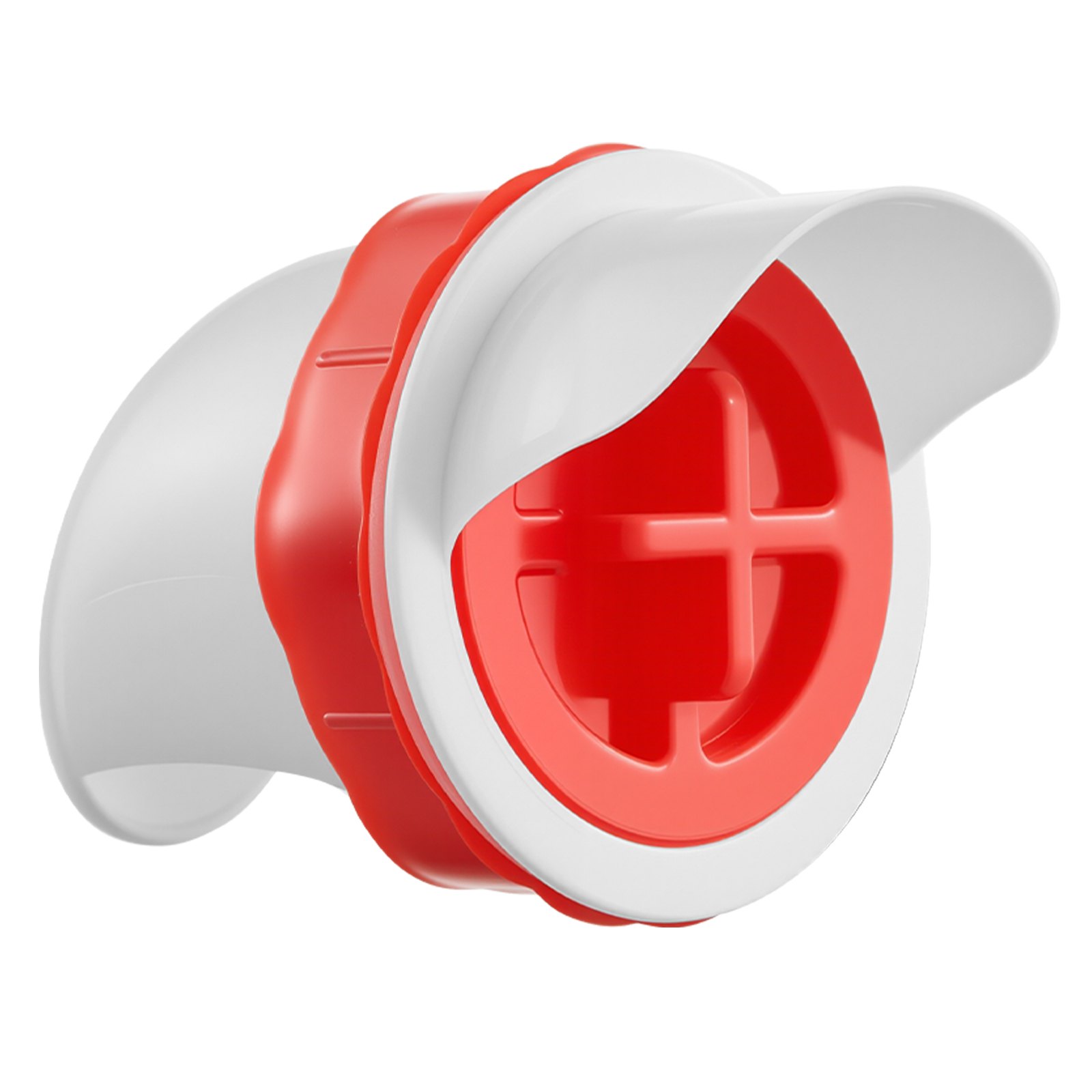 VEVOR DIY Chicken Feeder, 4 Feed Ports, Rain Proof Poultry Feeder with Cover, No Waste, Automatic Gravity Feed Kit with Sturdy Steel Hole Saw, Rubber Sealing Ring, for Buckets, Barrels, Bins, Troughs