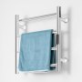 VEVOR Towel Dryer Radiator Towel Warmer, Heated Towel Rail with 4 Bars, Waterproof Towel Warmer with Timer and LED Display, 5 Adjustable Temperature Levels, Wall Mounted, Silver