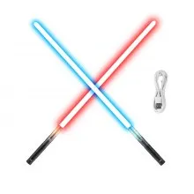 VEVOR Lightsaber Dueling Lightsaber 2 szt. z 12 kolorami RGB i efektami dźwiękowymi oraz realistyczną rękojeścią 975 mm, ładowalny, podświetlany miecz dla dorosłych, Boże Narodzenie, Halloween, cosplay, urodziny
