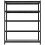 VEVOR Storage Shelves, 5-Tier Adjustable, 1360.8kg Capacity, Heavy Duty Garage Storage Shelving Unit, Metal Utility Rack Shelf, for Garage Workshop Warehouse Basement, 1511 mm W x 522 mm D x 1813 mm H