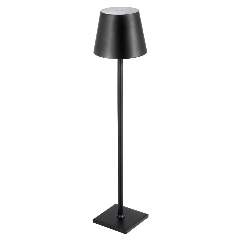 VEVOR Bezprzewodowa lampa stołowa (2 sztuki) z odłączanym kloszem i wbudowanym akumulatorem 5200 mAh, lampa biurkowa, 3 regulowane wysokości, lampa stołowa do restauracji, czarna