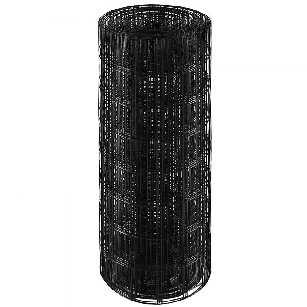 VEVOR Aviary Wire 61 x 1524 cm, Garden Fence, 1.52 mm Mesh Fence Roll, Vinyl Coated Wire Fence for Chicken Coop Barriers, Rabbit and Snake Fences, Poultry Enclosures