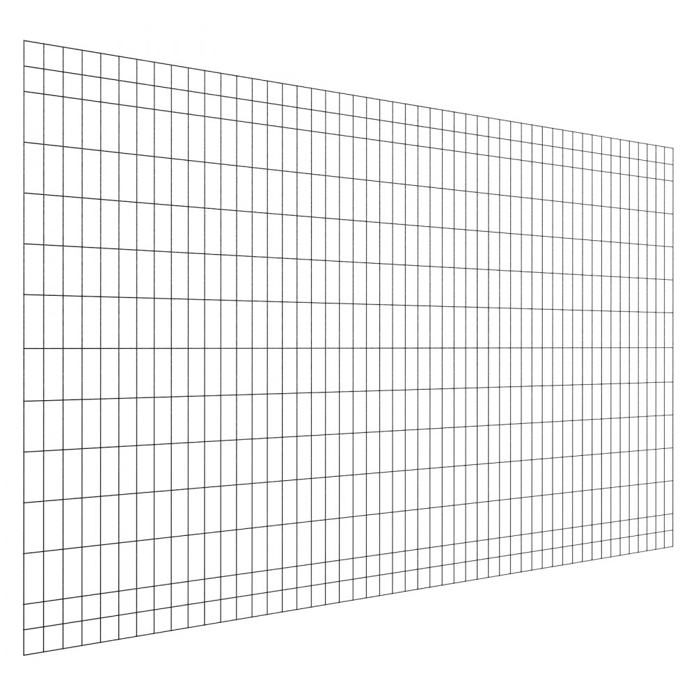 Ogrodzenie ogrodowe VEVOR, 122 cm x 15,2 m, rozmiar oczek 5,08 x 10,16 cm, φ2,25 mm, ocynkowane ogrodzenie z drutu stalowego dla bydła, świń i owiec, ogrodzenie dla zwierząt hodowlanych pokryte winylem, do wybiegów dla zwierząt, drut klatkowy