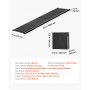 Rampa dla psa VEVOR, 160 x 43,2 cm, składana rampa samochodowa dla psów średnich i dużych psów do 113 kg, schody dla psa z antypoślizgową powierzchnią z tkaniny Oxford, przenośna pomoc wsiadania do SUV-ów i ciężarówek