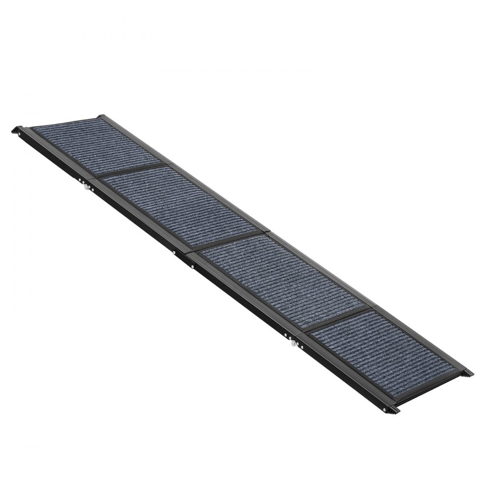 Rampa dla psa VEVOR, 180 x 43,2 cm, składana rampa samochodowa dla psów średnich i dużych psów do 113 kg, schody dla psa z antypoślizgową powierzchnią z filcu, przenośna pomoc w wejściu do SUV-ów i ciężarówek