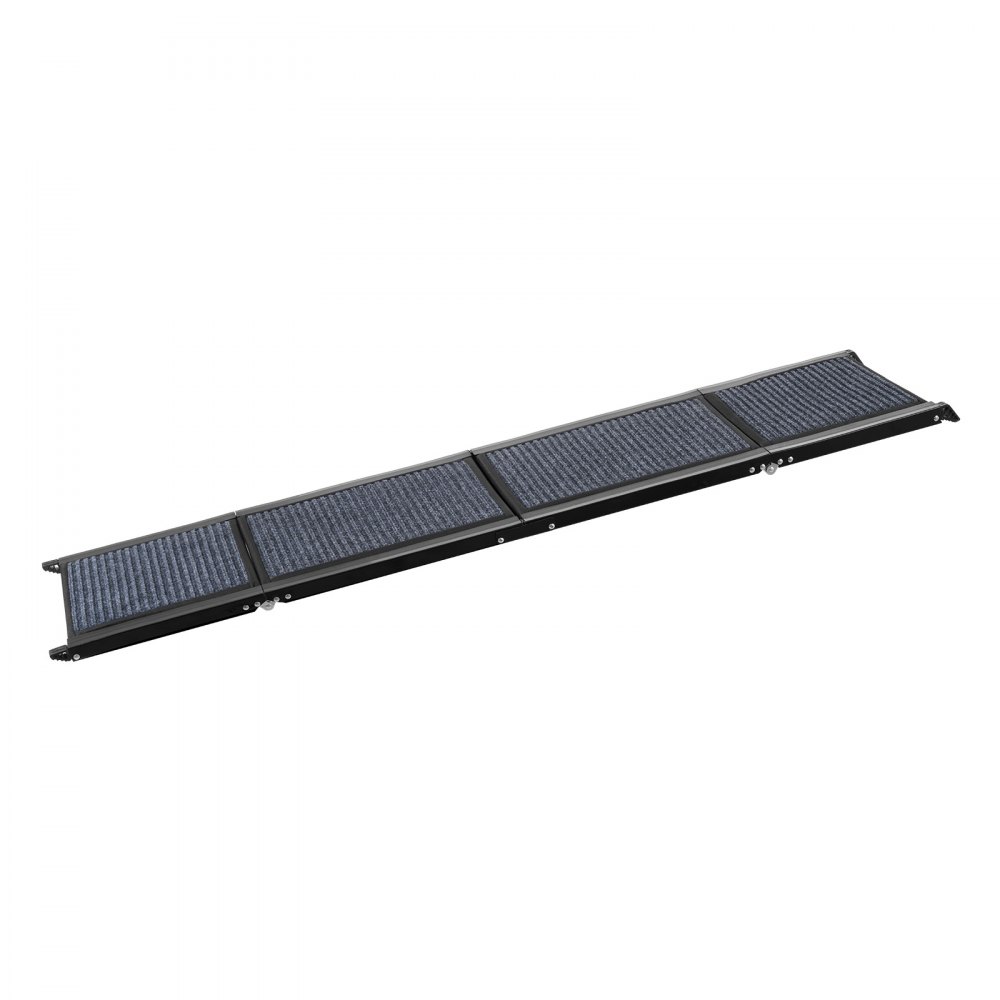 Rampa dla psa VEVOR, 160 x 43,2 cm, składana rampa samochodowa dla psów średnich i dużych psów do 113 kg, schody dla psa z antypoślizgową powierzchnią z filcu, przenośna pomoc w wejściu do SUV-ów i ciężarówek