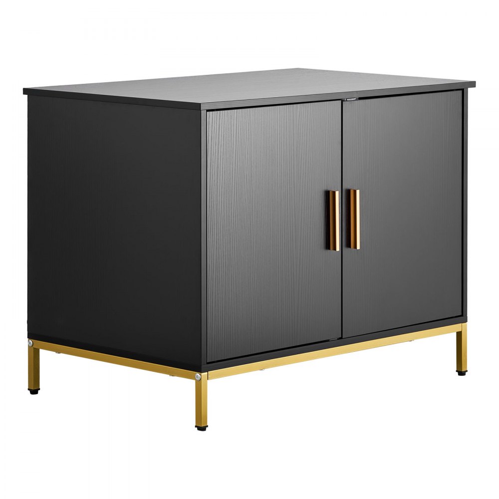 Szafka dla kota VEVOR, 700x450x545 mm, kuweta dla kota z metalowymi nogami i uchwytem, ​​szafka na kuwetę dla kota, domek dla kota, pasuje do większości kuwet, do sypialni i salonu, czarny