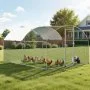 VEVOR Chicken Coop, 3x4x2 m, Walk-in Chicken Run with Cover, Chicken House with Double Roof & Security Lock, Duck & Rabbit Cage, Poultry Enclosure for Backyard, Farm, Yard