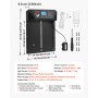 VEVOR Automatyczna klapka dla kurczaków, drzwiczki dla kurczaków z wyświetlaczem LCD, czujnikiem światła, timerem, regulacją ręczną, zabezpieczeniem przed przytrzaśnięciem, drzwi do kurnika, otwieracz bramy dla kurników na fermę, 405 x 330 x 85 mm