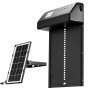 VEVOR Automatic Chicken Coop Door, Solar & Battery Powered Chicken Door with LCD Display, Remote Control, Light Sensor & Timer, Anti-Pinch Security, Aluminum Alloy Chick Run Gate Opener, Black