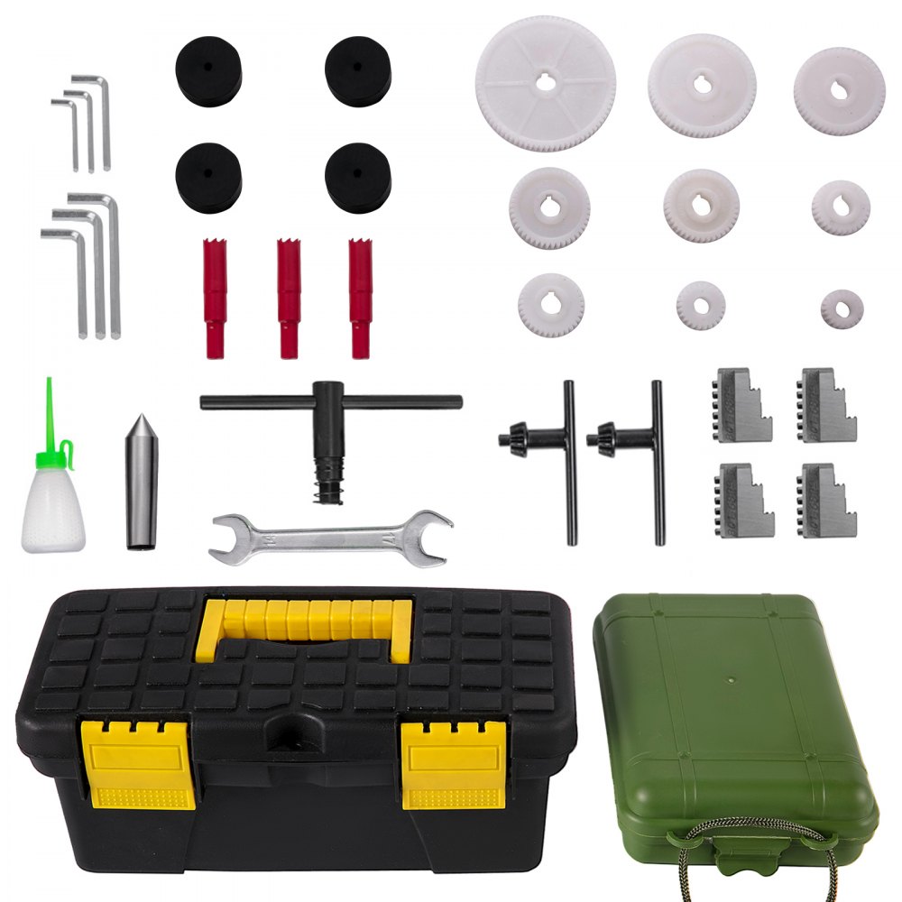 Mini tokarka metalowa 7x14 cali precyzyjna mini tokarka 550W o zmiennej prędkości 50-2500 obr./min Frezowanie metali