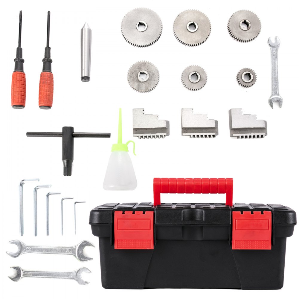 VEVOR Mini tokarka 220x600mm Tokarka do metalu 750 W Mini tokarka do drewna do obróbki metalu Tokarka do metalu Precyzyjna Łatwa w użyciu