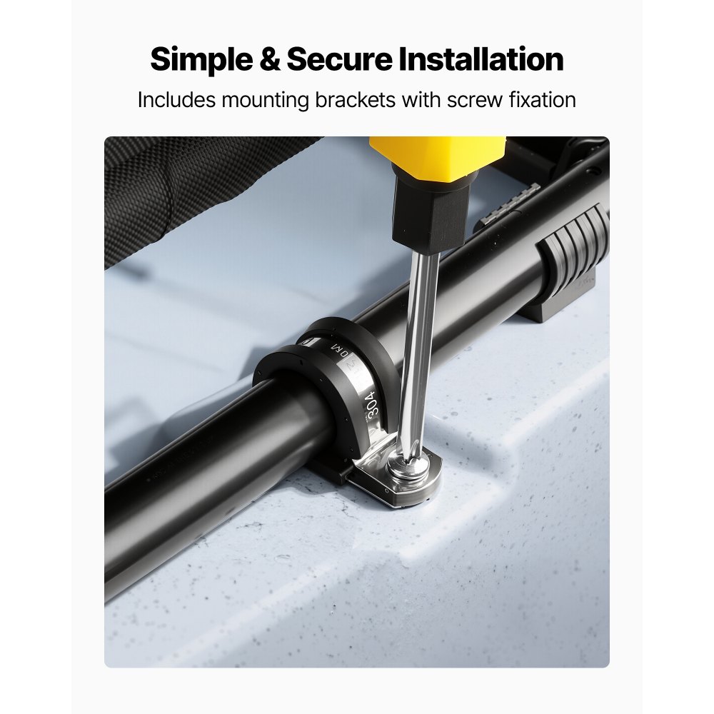 VEVOR 1 x Siedzisko kajakowe o grubości 2 cm, metalowe siedzisko wymienne do łodzi (ulepszone i składane) do Tamarack Tahoma Tioga Spitfire Kenai Daylite, odpowiednie do kajaków typu sit-on-top, wędkarskich, pneumatycznych i łodzi wiosłowych