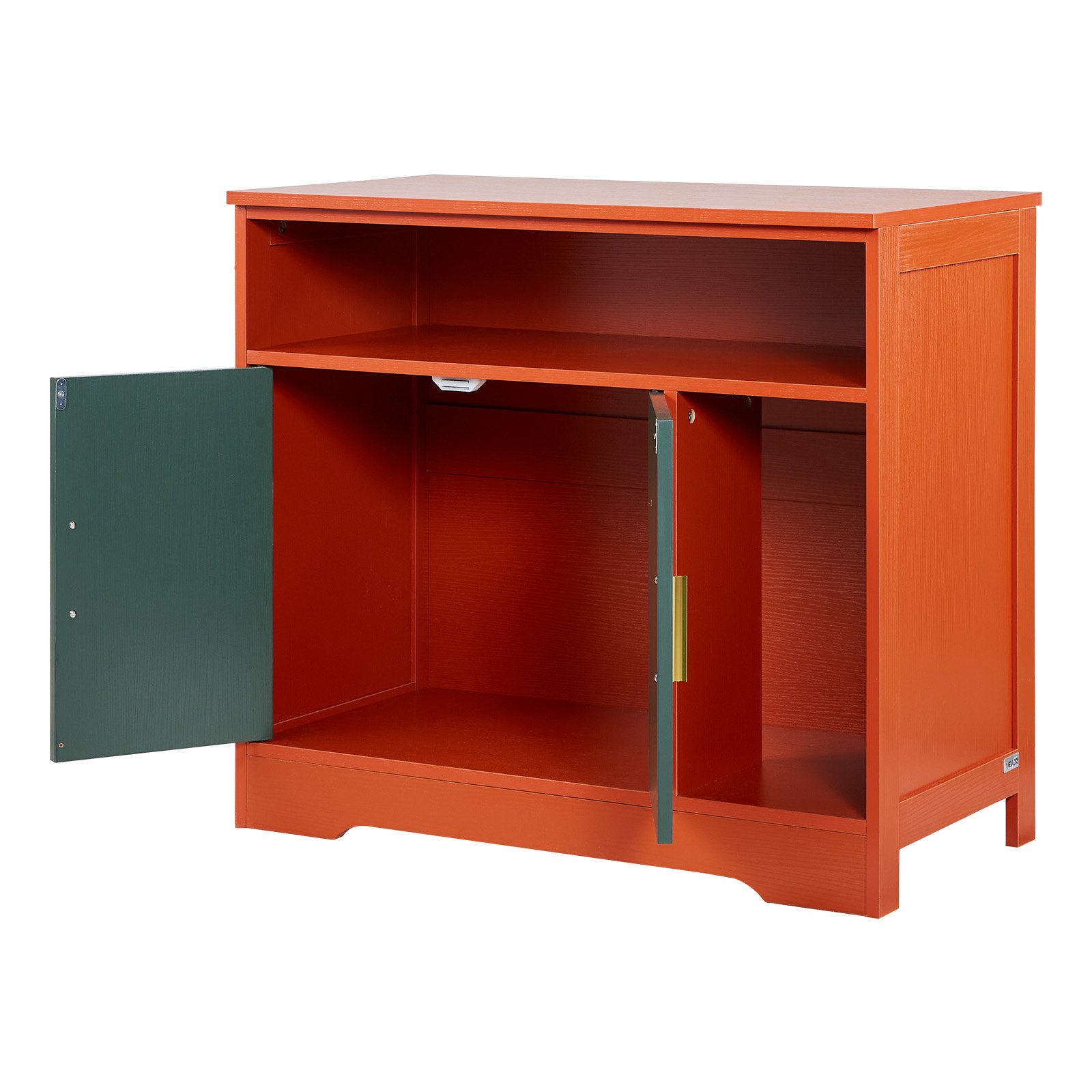 VEVOR Szafka na kuwetę dla kota 792x430x710 mm, szafka na kuwetę z półką i miejscem do przechowywania, nowoczesny styl, drewniana, domowa, pasuje do większości kuwet dla kotów, czerwona i zielona