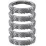 Drut kolczasty VEVOR NATO 75 m (5 rolek x 15 m) Spiralna bariera z drutu kolczastego Ostrze (0,51 mm) ostre, a siatka z drutu rdzeniowego o grubości ok. 4 mm zapewnia wyjątkową ochronę przed spiralami