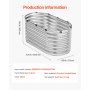VEVOR Metal Raised Garden Bed, 1200x575x560mm Large Galvanized Planter for Outdoor Use, Flower Bed with Open Bottom, Planting Bed for Growing Vegetables, Flowers, Herbs and Succulents, Silver